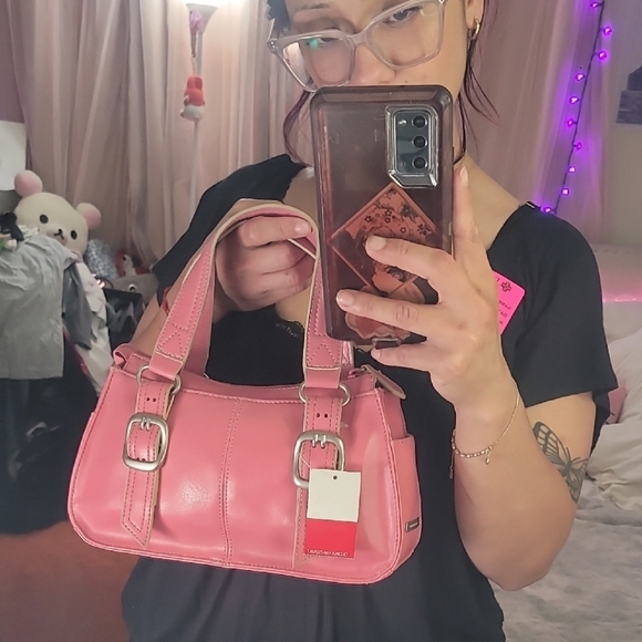 Vintage Faux Leather Pink Handbag NWT - Picture 14 of 14